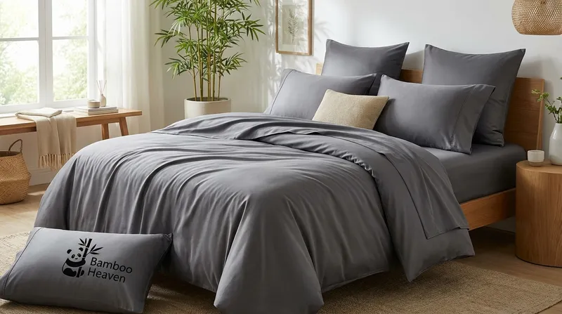 Premium bamboo sheets showcasing luxury bedding experience